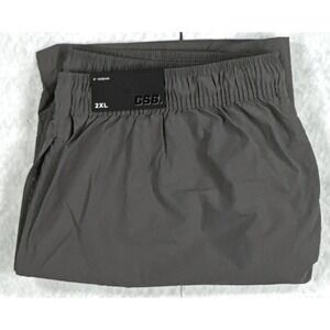 CSG City Wind Shorts Mens 2XL Grey Athletic Casual Drawstring NWT